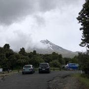 天気が悪くて山容が見れず残念