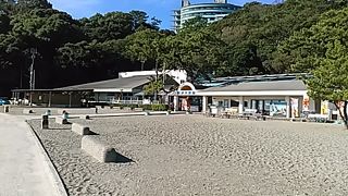 (桂浜水族館)　桂浜の中央付近にあります