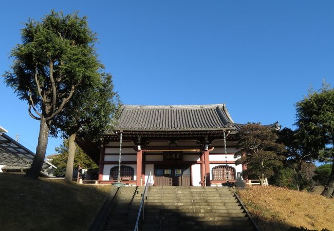 広い敷地を有す日蓮宗のお寺