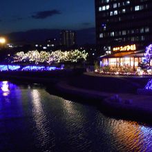 紫川ウオーターフロントのイルミネーション