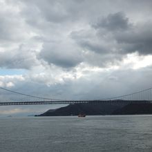 サイクリングコースの路上から