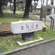 雨の荒川公園