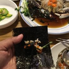 味噌の食べ方は日本語の説明書きを持ってきてくれました。