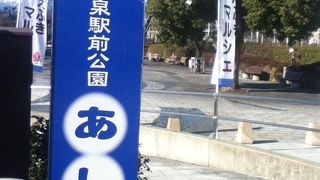 石和温泉駅の西側すぐ