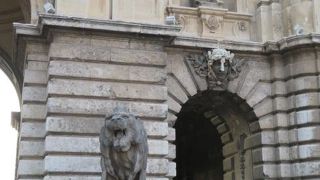 突き当りの中庭です