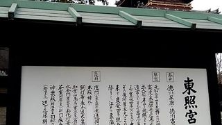 徳川家康を祀る神社。