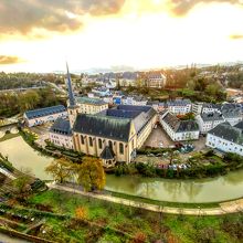 展望台からの眺め　世界遺産表示がありました。