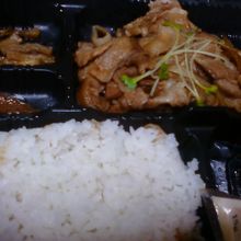 生姜焼き弁当です。