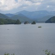 島のある湖