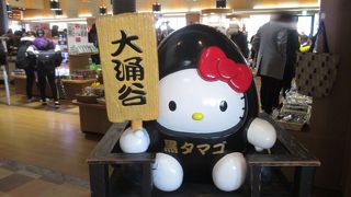 ここではキティちゃんも真っ黒です。