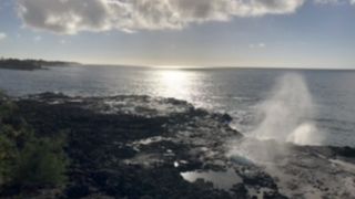 豪快な音とともに潮が吹き出す！