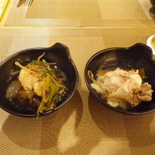 おいしいもつ鍋と芋煮鍋