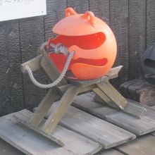 木馬に乗ってるカエルさんも発見！