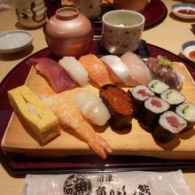 沼津魚がし鮨のすし定食