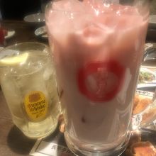 ジョッキでかかった。