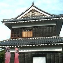 上田城の南西側にある櫓です