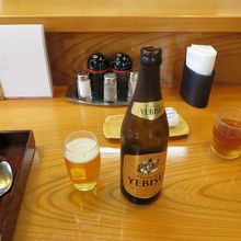 ビールを飲みながら…