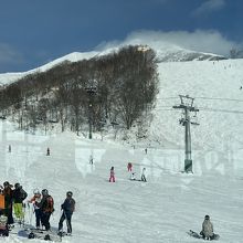 中からゲレンデはよく見える