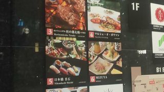 お店の数は多くありません