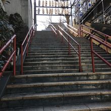 映画のシーンが思い出される階段