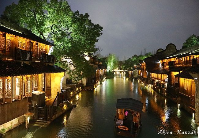 烏鎮では西柵の夜景が見応えあり