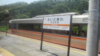 甲府駅から特急ふじかわ号に乗車