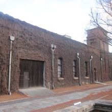 逆にツタが枯れている時期の方が建物の地肌は見易いですね