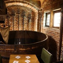 ビール博物館のパブのような部屋