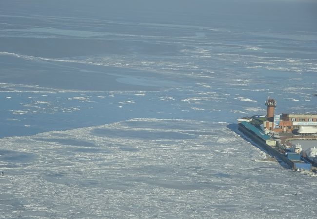 真冬の凍ったアムール湾を見てきました