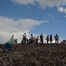 「太陽のピラミッド」最上部