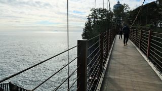 城ヶ崎海岸名物のつり橋