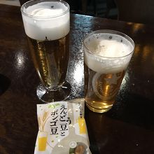 ビールの飲み比べ（おつまみ付き）