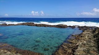 迫力満点の海水プール