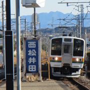 現在、無人駅の橋上駅舎（エレベーター・エスカレーター無し）