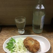 お通しと日本酒