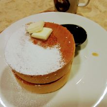 ホットケーキとホットコーヒー