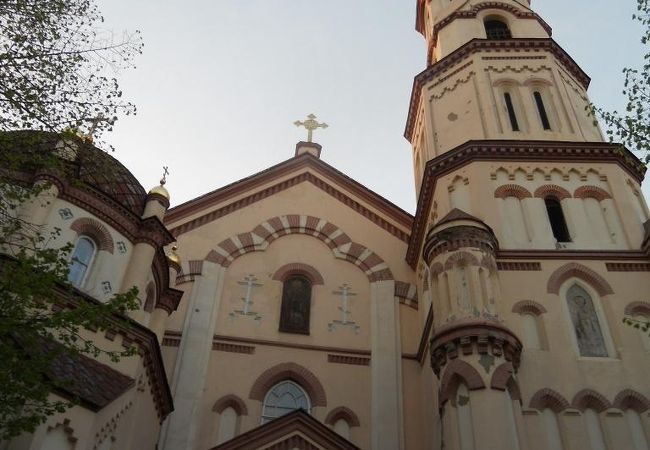 市庁舎広場の近くにあるロシア教会☆