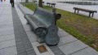 解放感のある広場