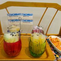 朝食バイキング（おしゃれな琉球ガラスにジャム☆彡）