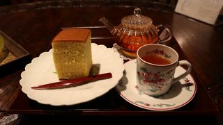 老舗カステラ屋さんの喫茶