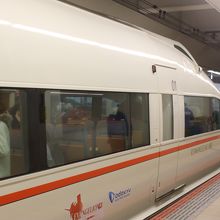 白い車体は豪華な雰囲気があります