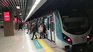 ボスポラス海峡の下を潜る