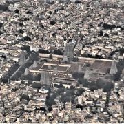 飛行機から眼下に見え、大きな寺院だとわかった