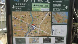 川を見ながら気持ち良く散策できました。