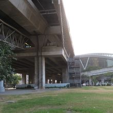 高架線の駅です