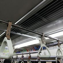 つり革はこちらも三角
