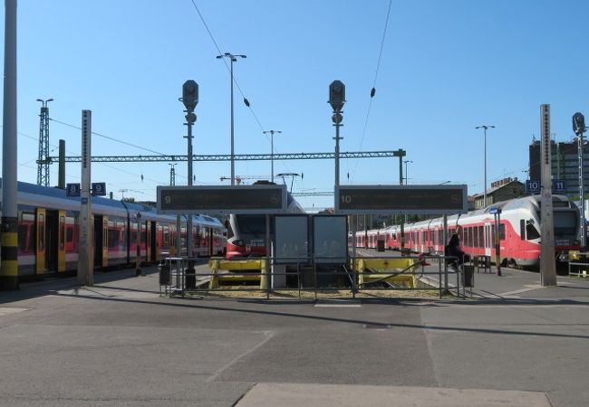 近代的な駅です