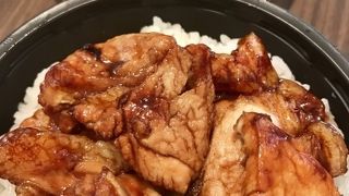 最後のお楽しみに豚丼