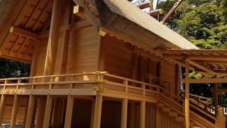 本殿は伊勢神宮から移築したもの