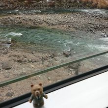 水面が近いでしょ